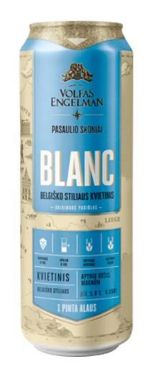 Бельгийское пиво пшеничое Blanc Volfas Engelman