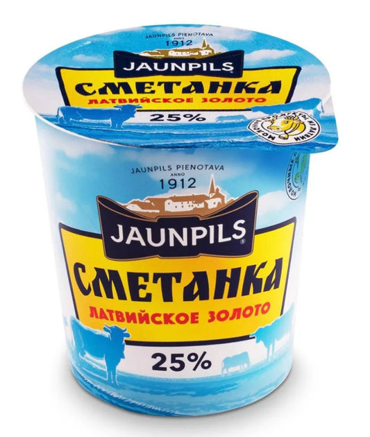 Сметанка Латвийское золото 25% JAUNPILS