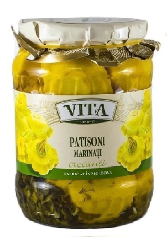 Патиссоны маринованные