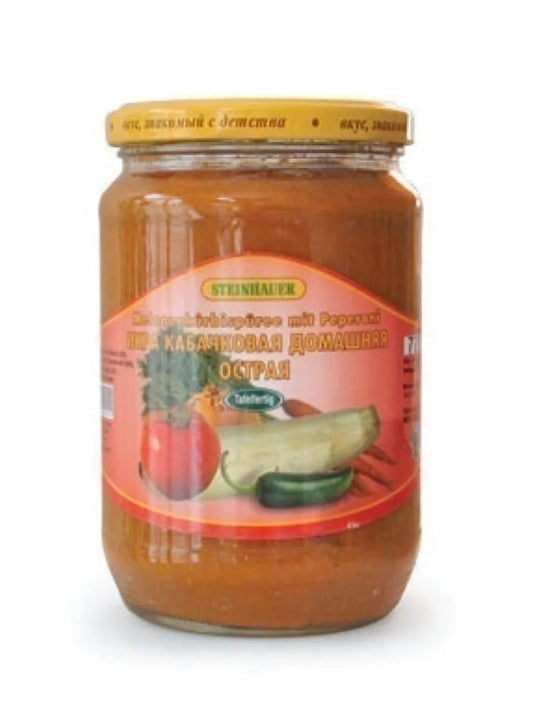 Икра кабачковая домашняя (острая)