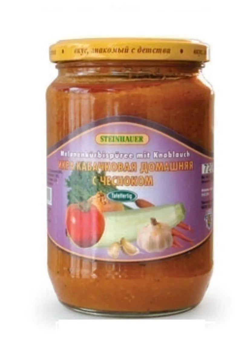 Икра кабачковая домашняя с чесноком