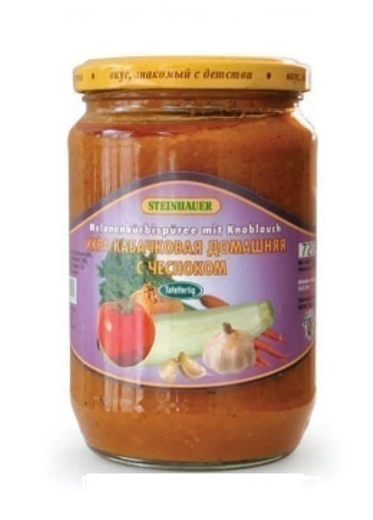 Икра кабачковая домашняя с чесноком