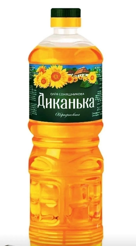 Масло подсолнечное "Диканька" нерафинированное