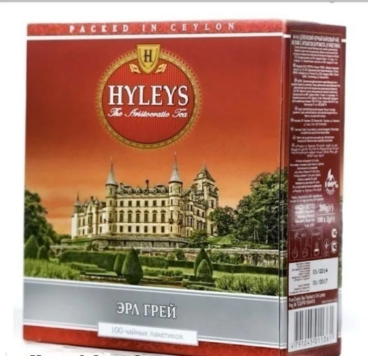 Чай черный "Hyleys" эрл грей (100 пакетов)