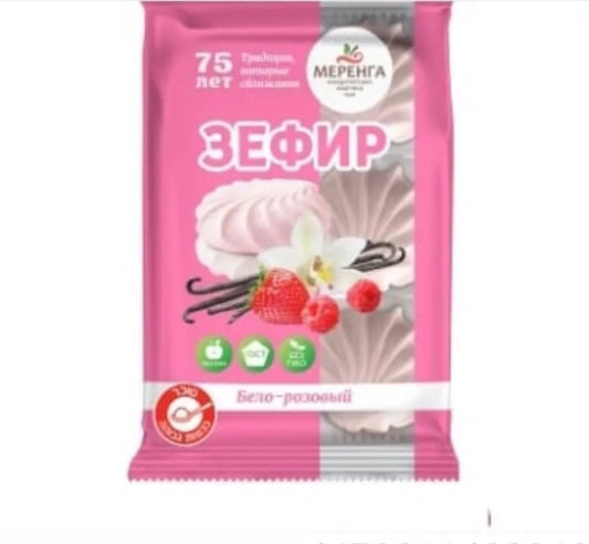 Зефир бело-розовый