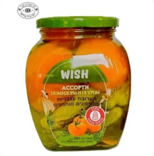 Ассорти помидоры и огурцы WISH