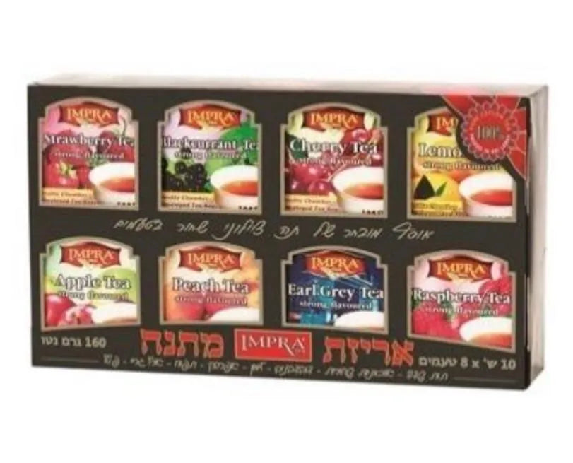Черный чай со вкусами в подарочной упаковке IMPRA
